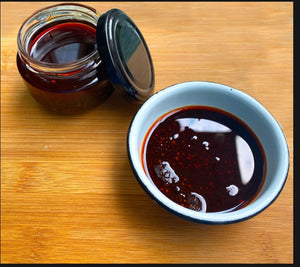 Salsa macha de chile chipotle
