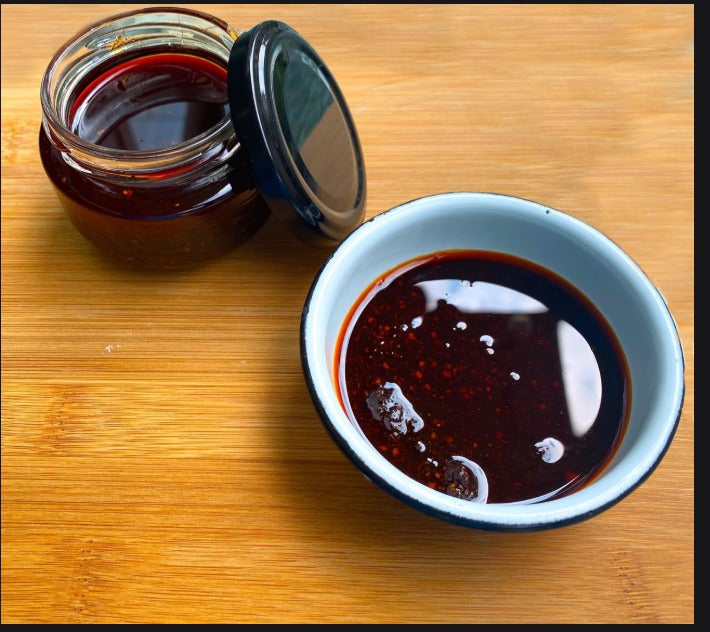 Salsa macha de chile chipotle